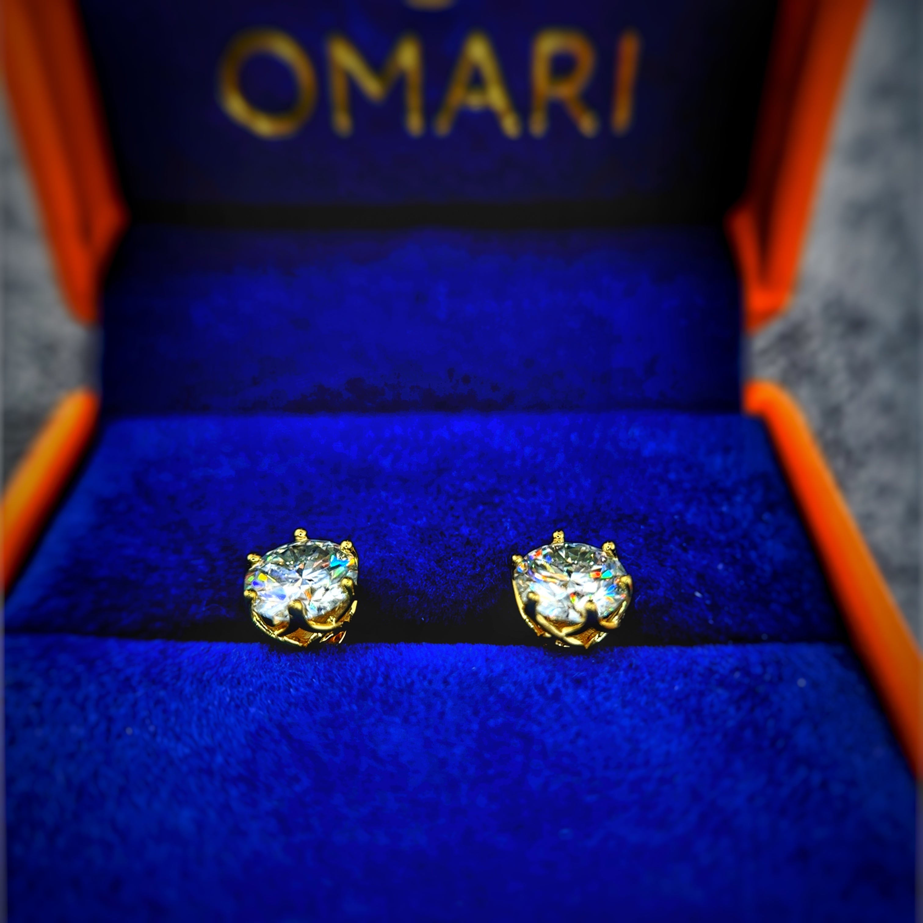 Moissanite 6 Prong Earrings