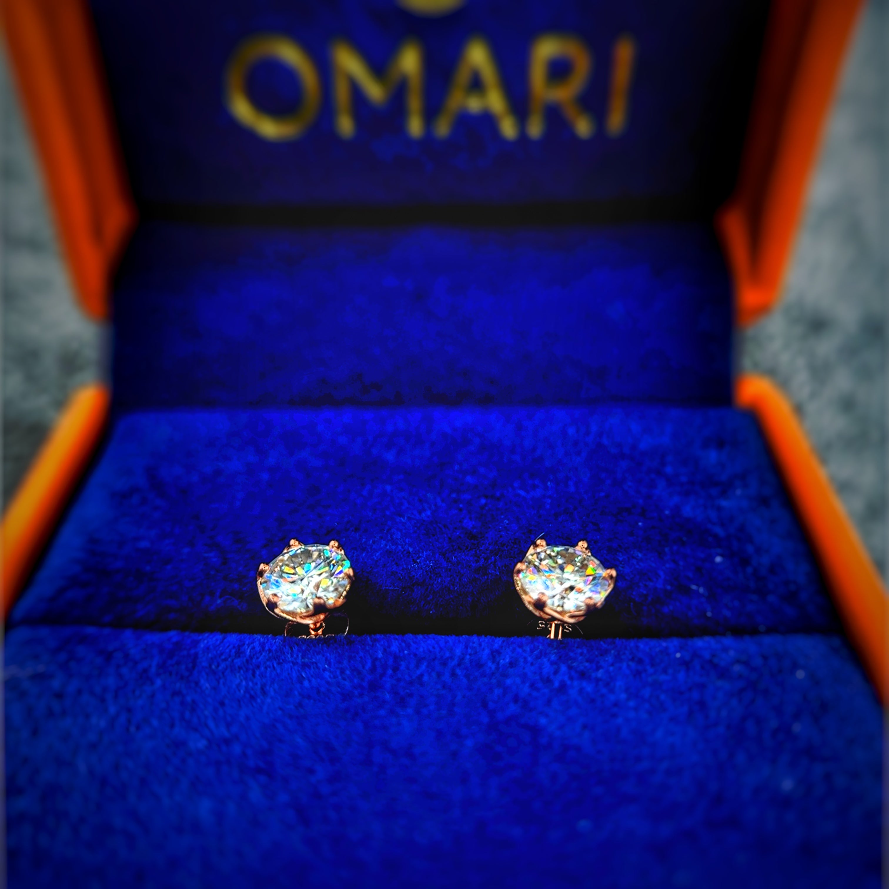 Moissanite 6 Prong Earrings