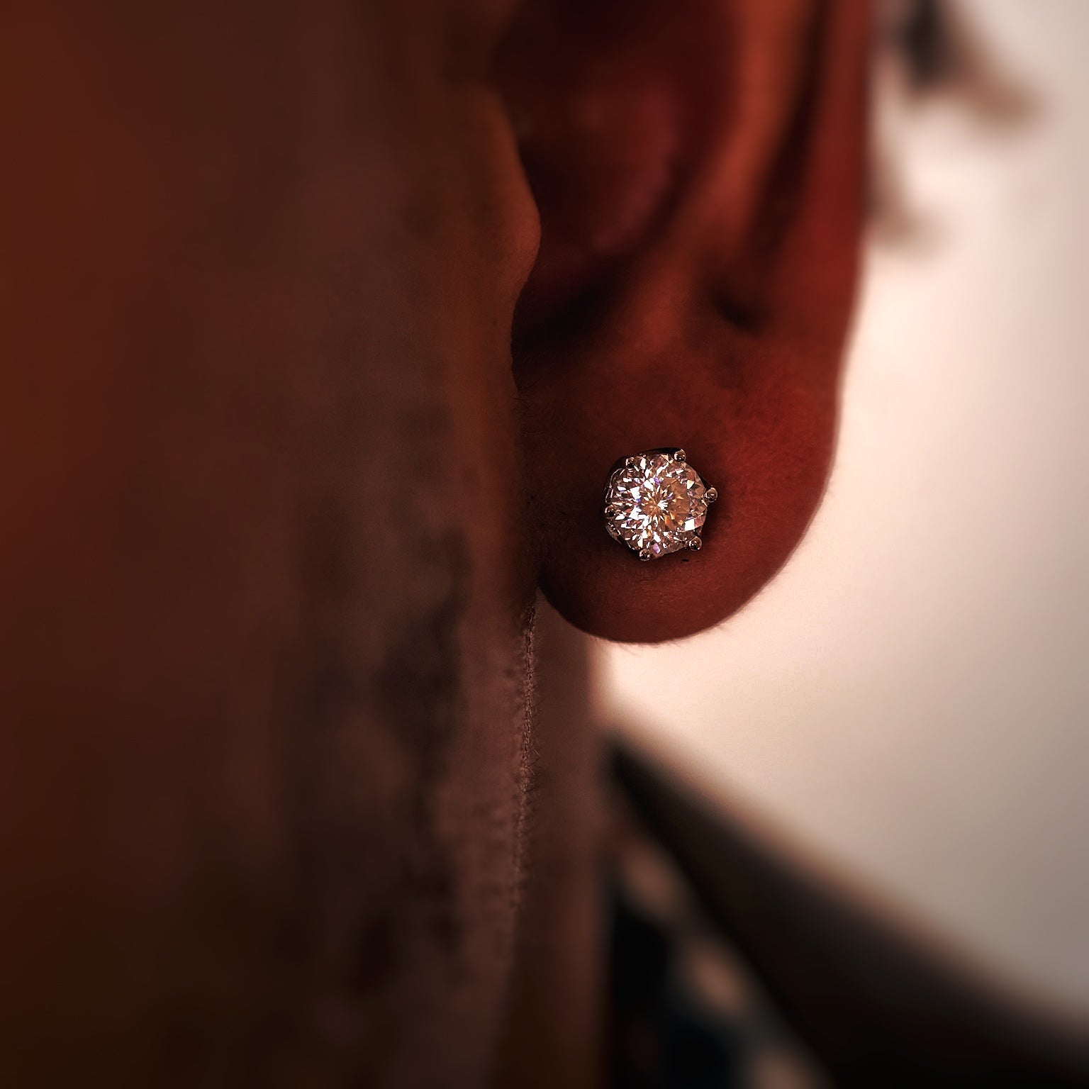 Lab-Grown Diamond 6 Prong Portuguese Cut Earrings