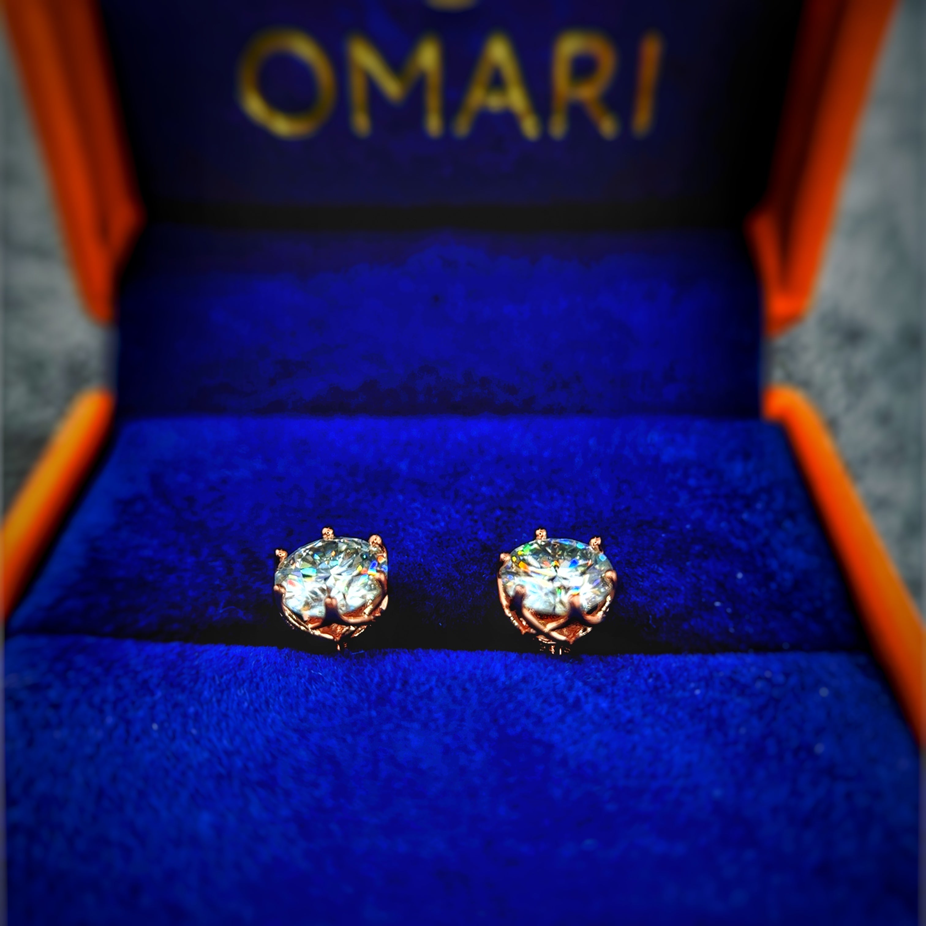 Moissanite 6 Prong Earrings