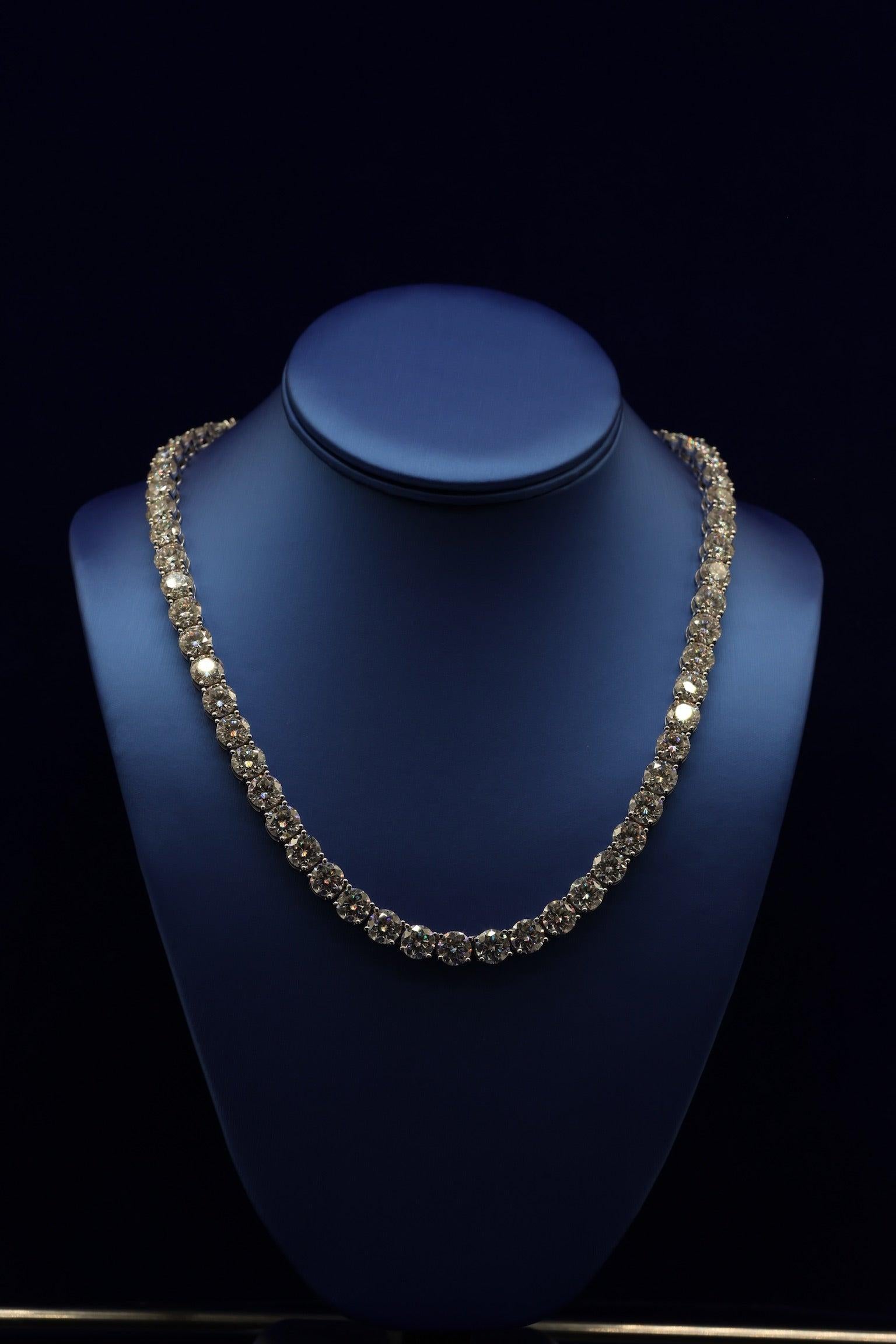 Lab Diamond Tennis Necklace