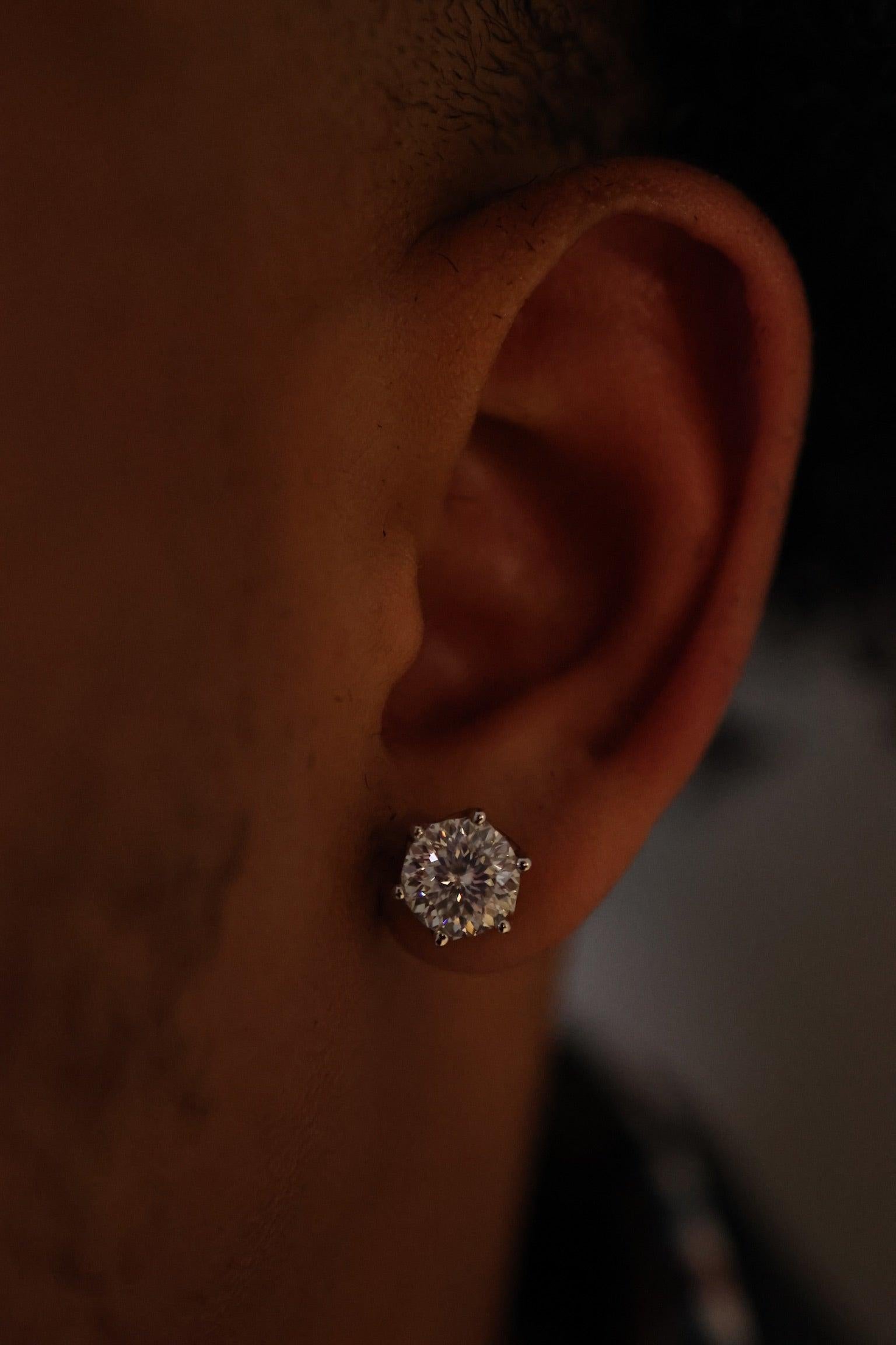 Lab-Grown Diamond 6 Prong Portuguese Cut Earrings