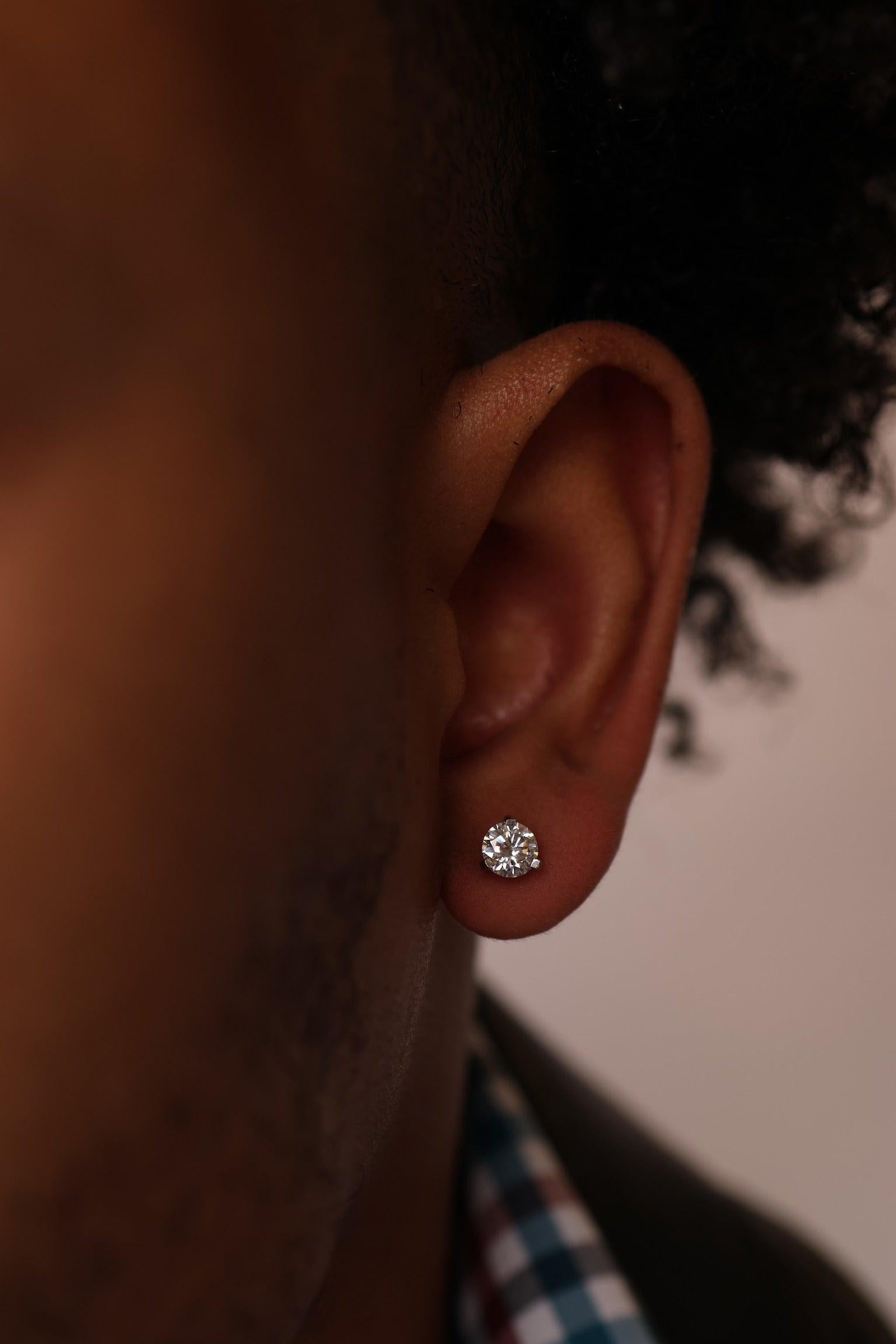 Moissanite Martini Earrings