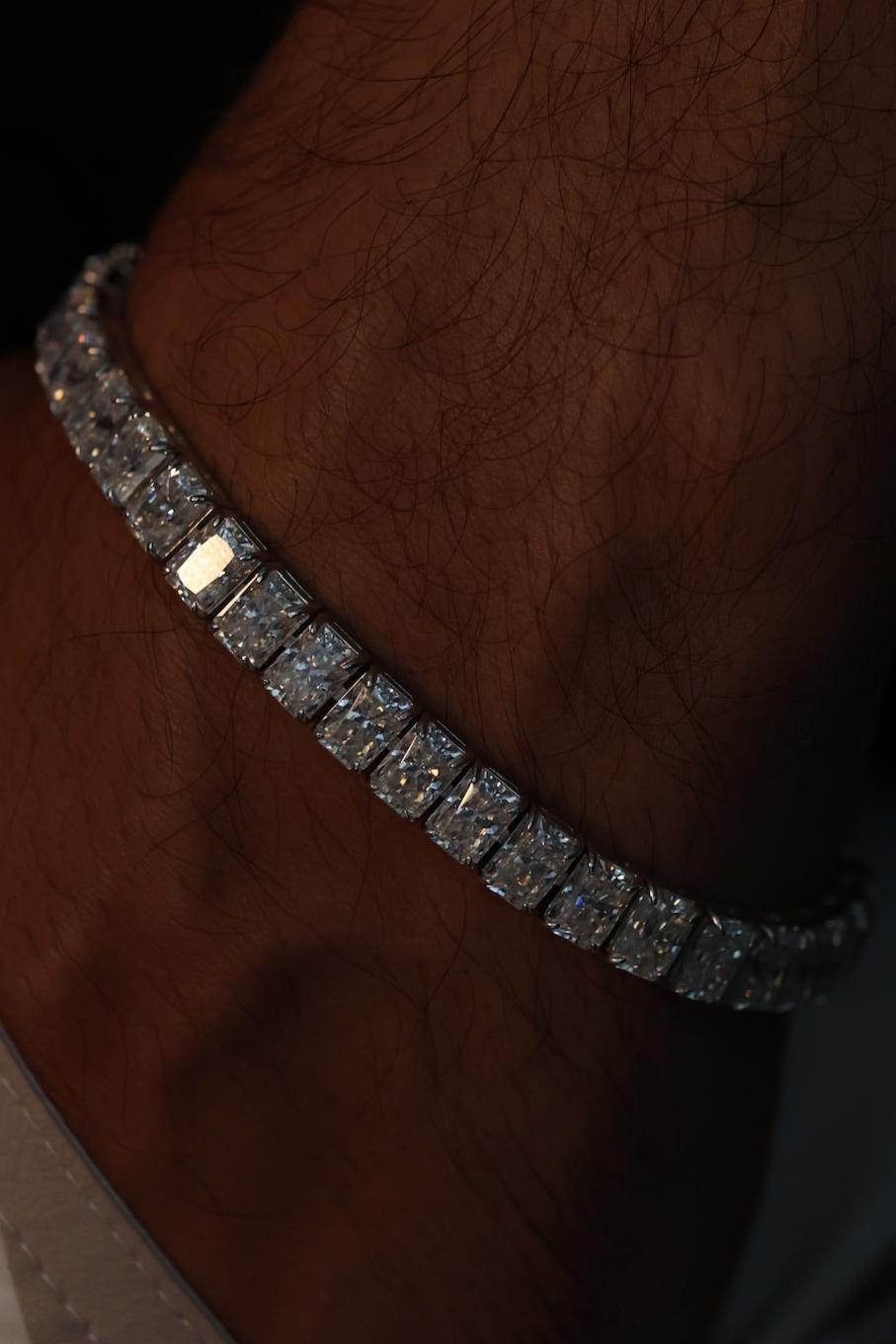 Radiant Cut Lab Diamond Bracelet