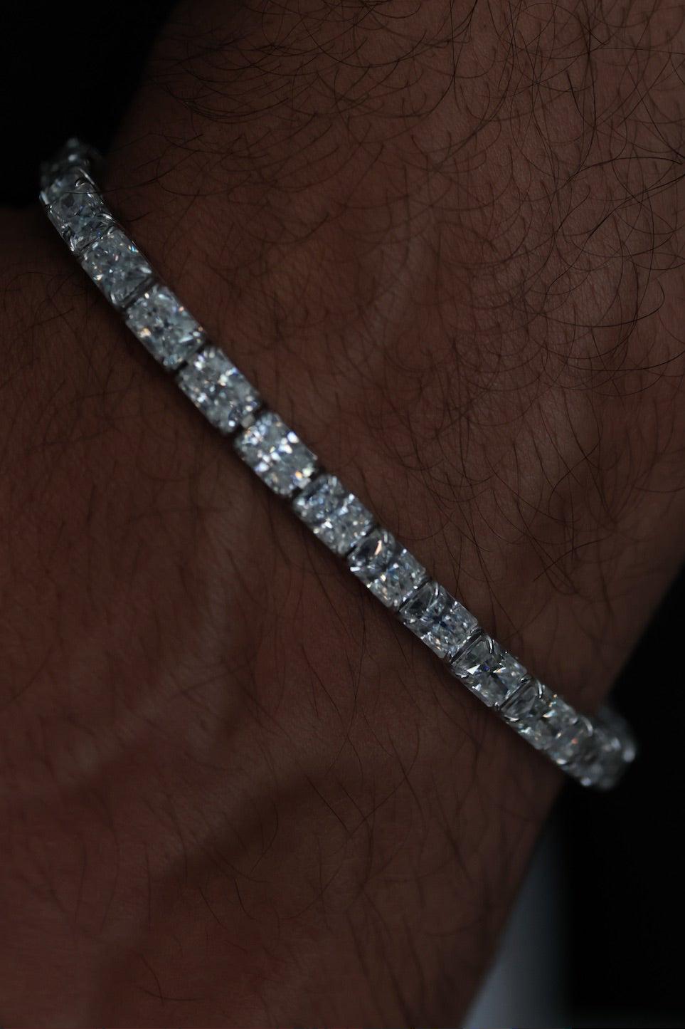 Radiant Cut Lab Diamond East-West Bracelet