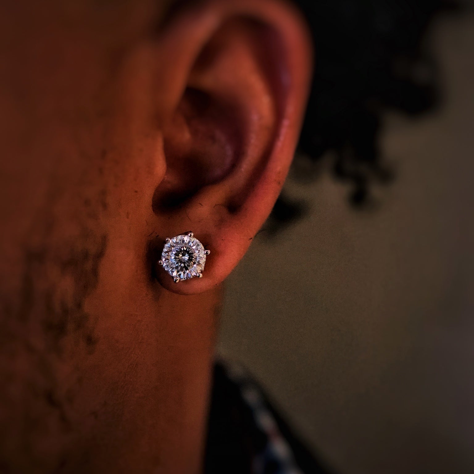 Lab-Grown Diamond 6 Prong Portuguese Cut Earrings