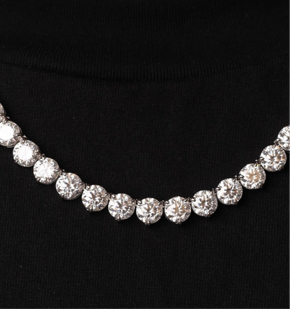 3 Prong Tennis Necklace