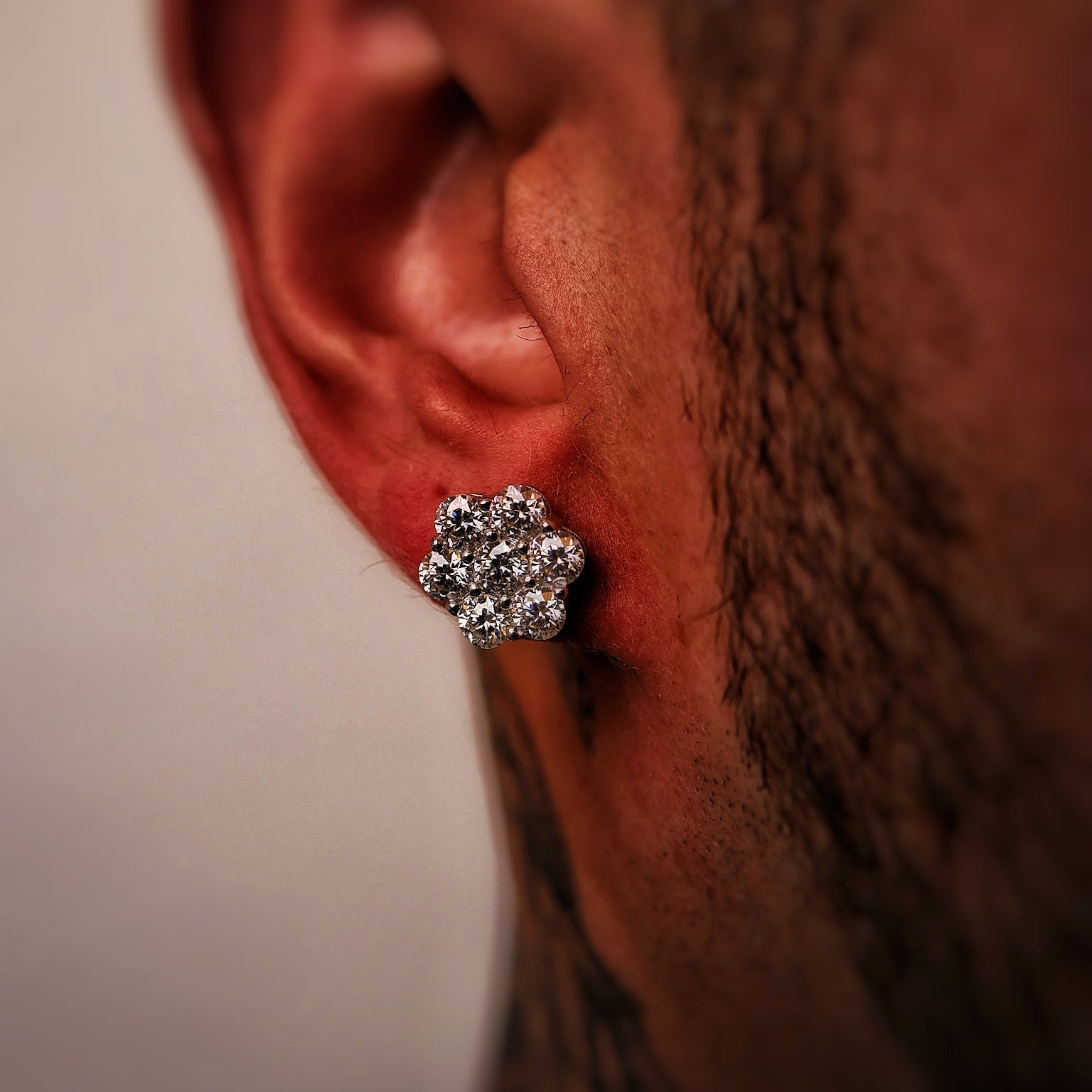 Moissanite Blooming Flower Earrings