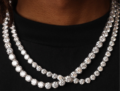 3 Prong Tennis Necklace