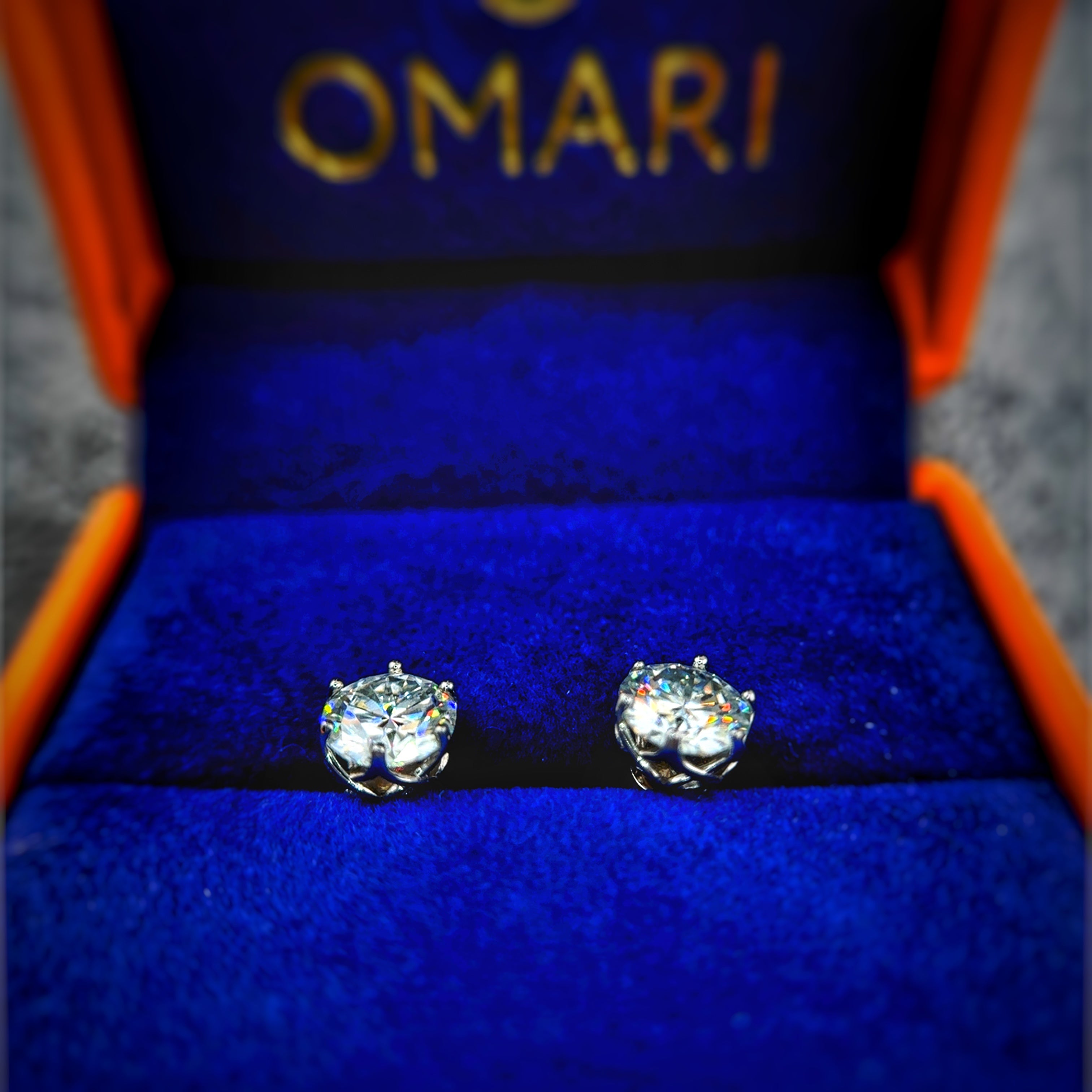 Moissanite 6 Prong Earrings