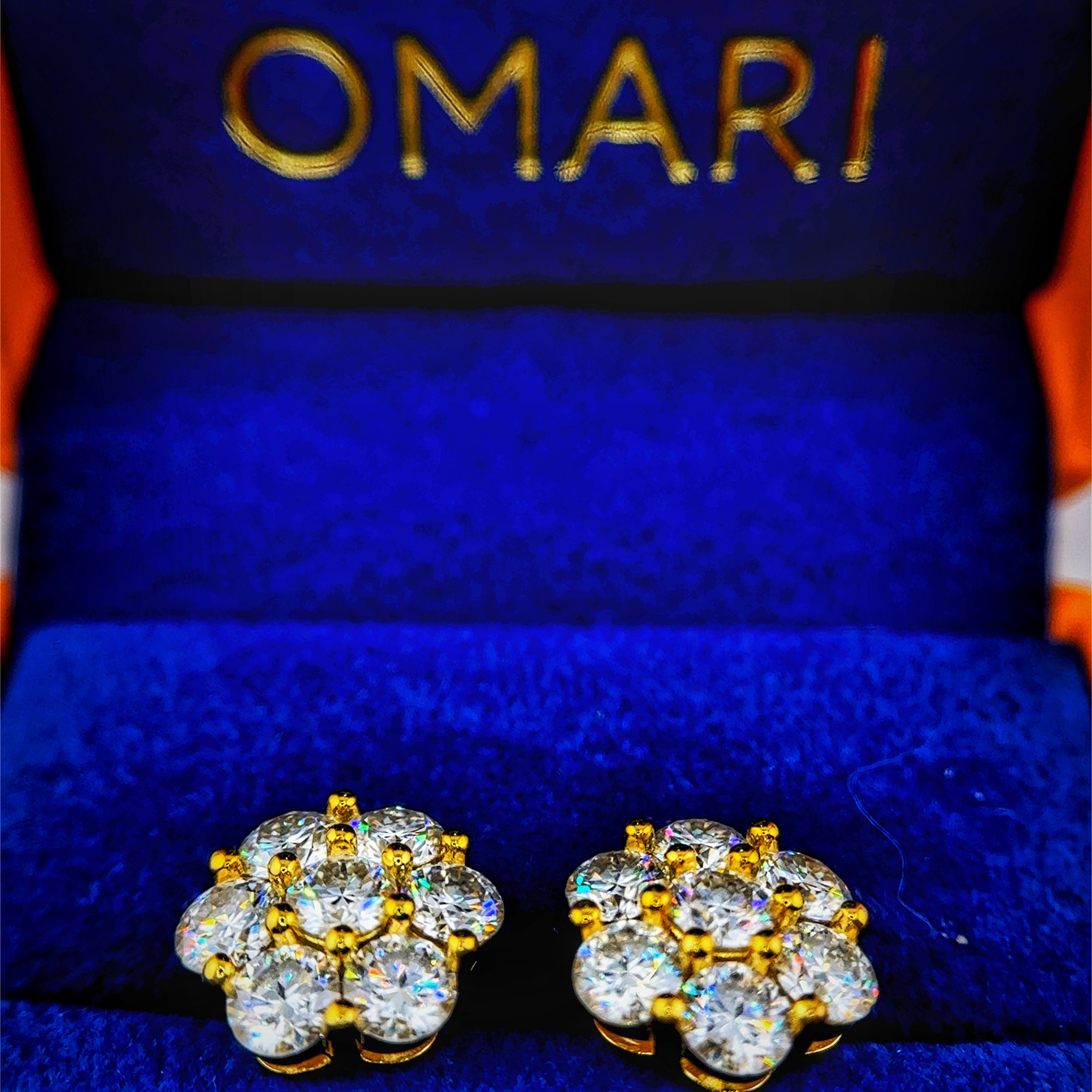 Moissanite Blooming Flower Earrings