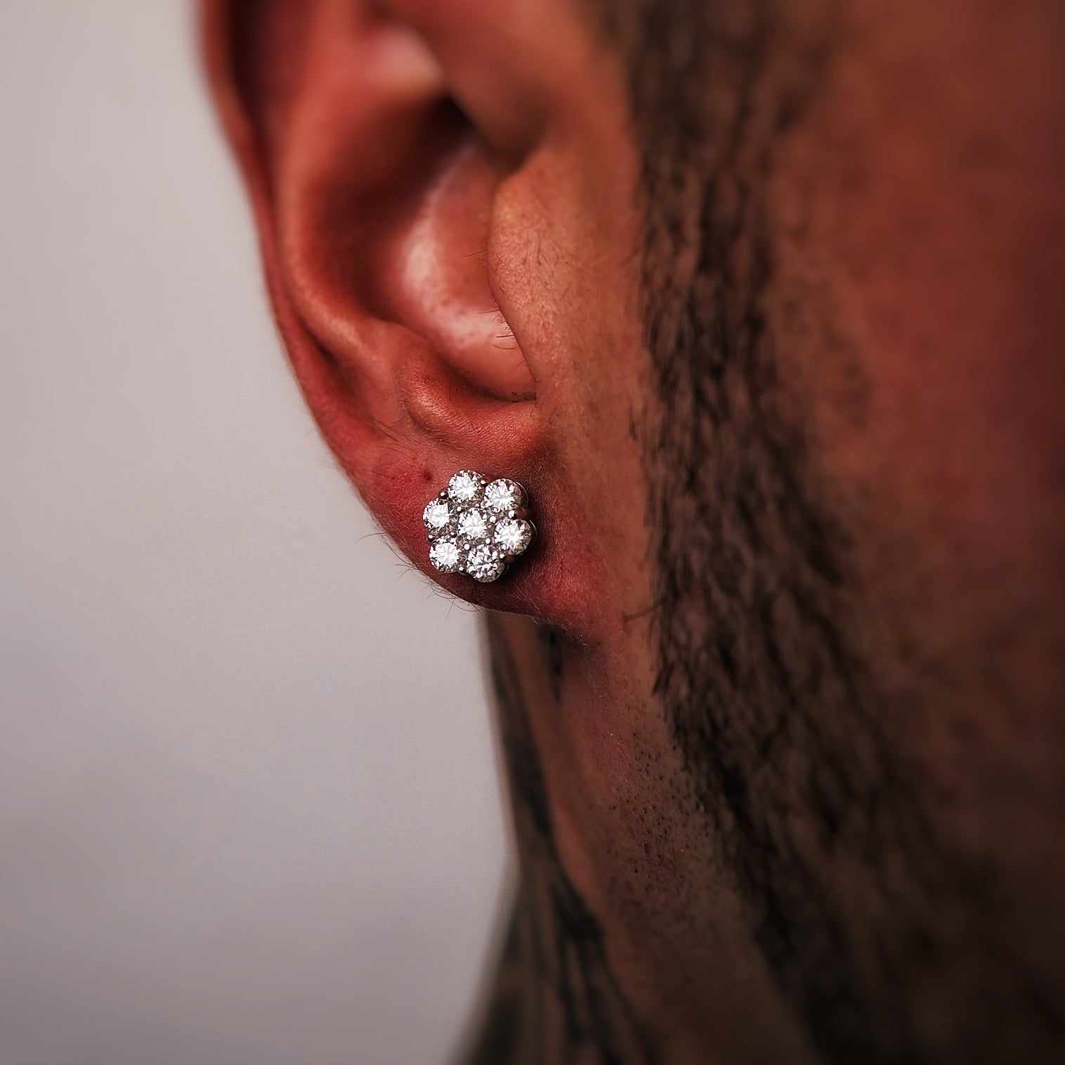 Moissanite Blooming Flower Earrings