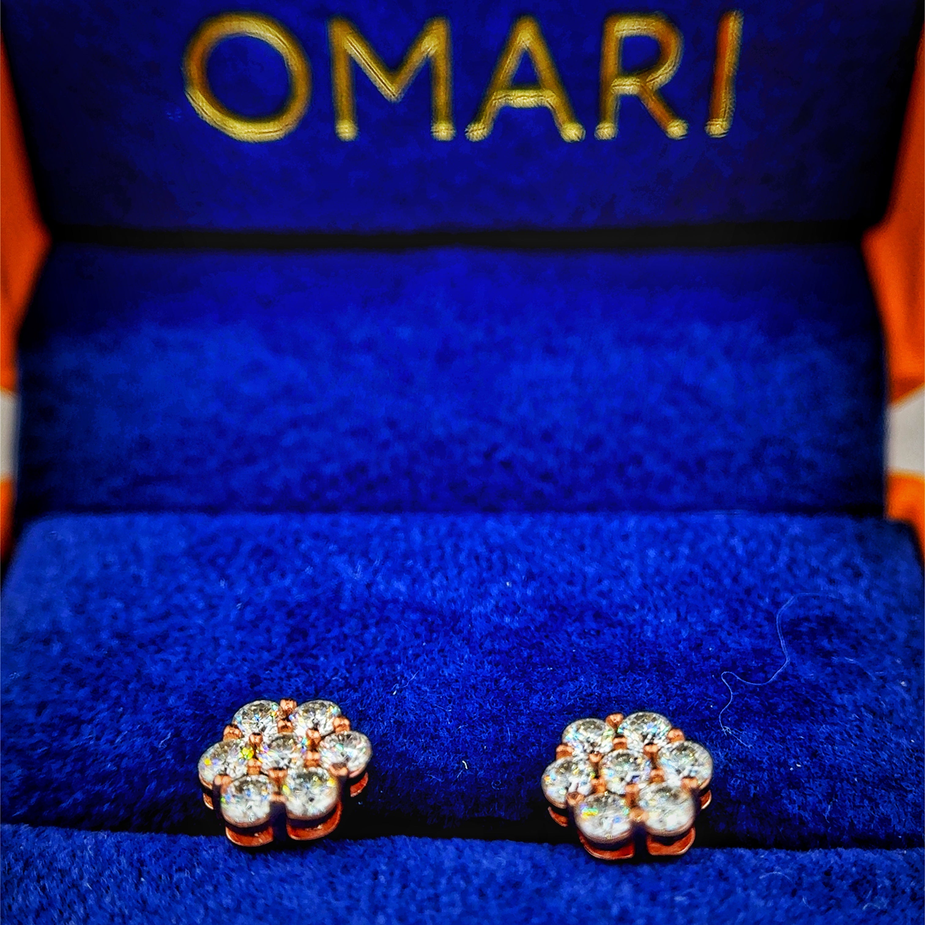 Moissanite Blooming Flower Earrings