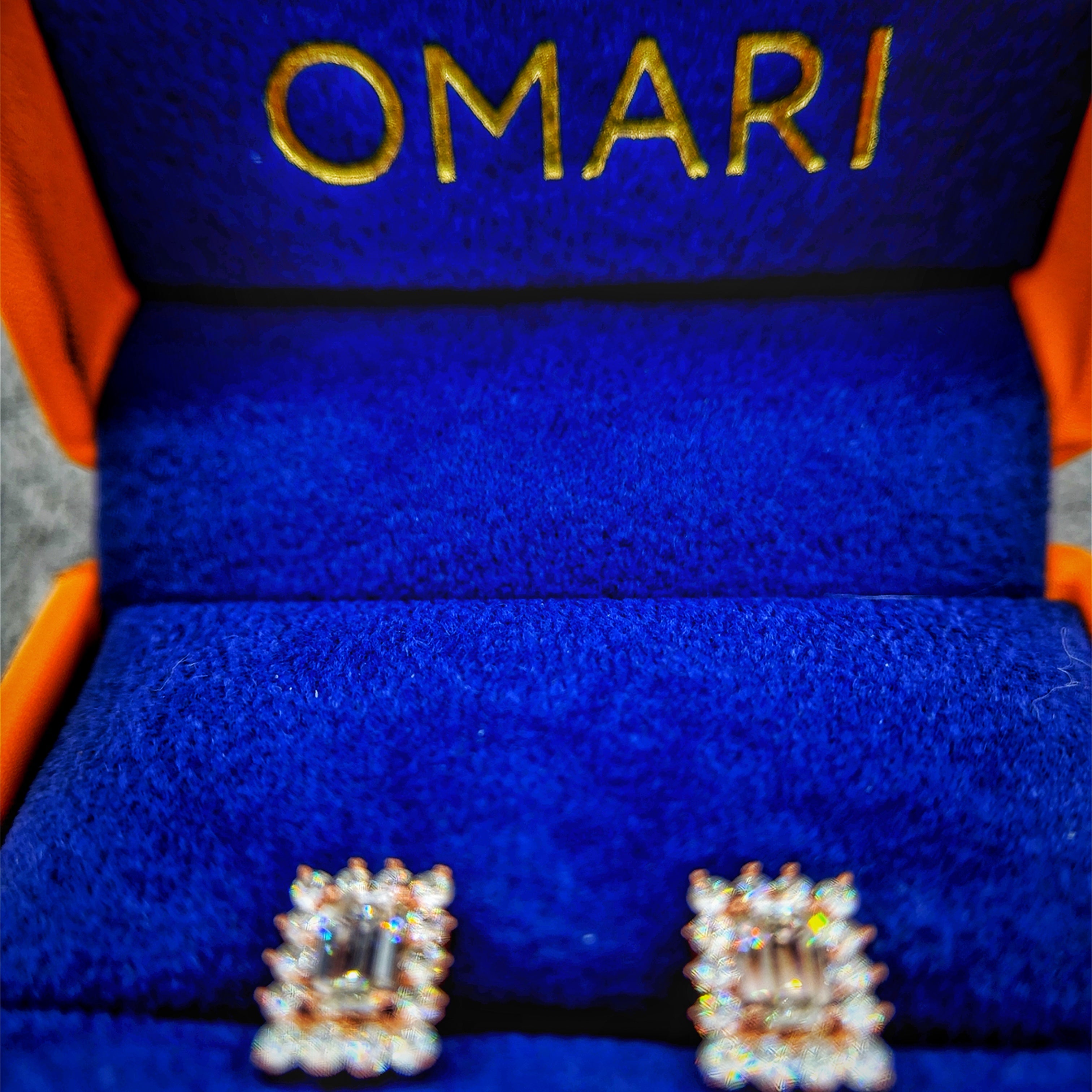 Moissanite Emerald Cut Mirage Earrings