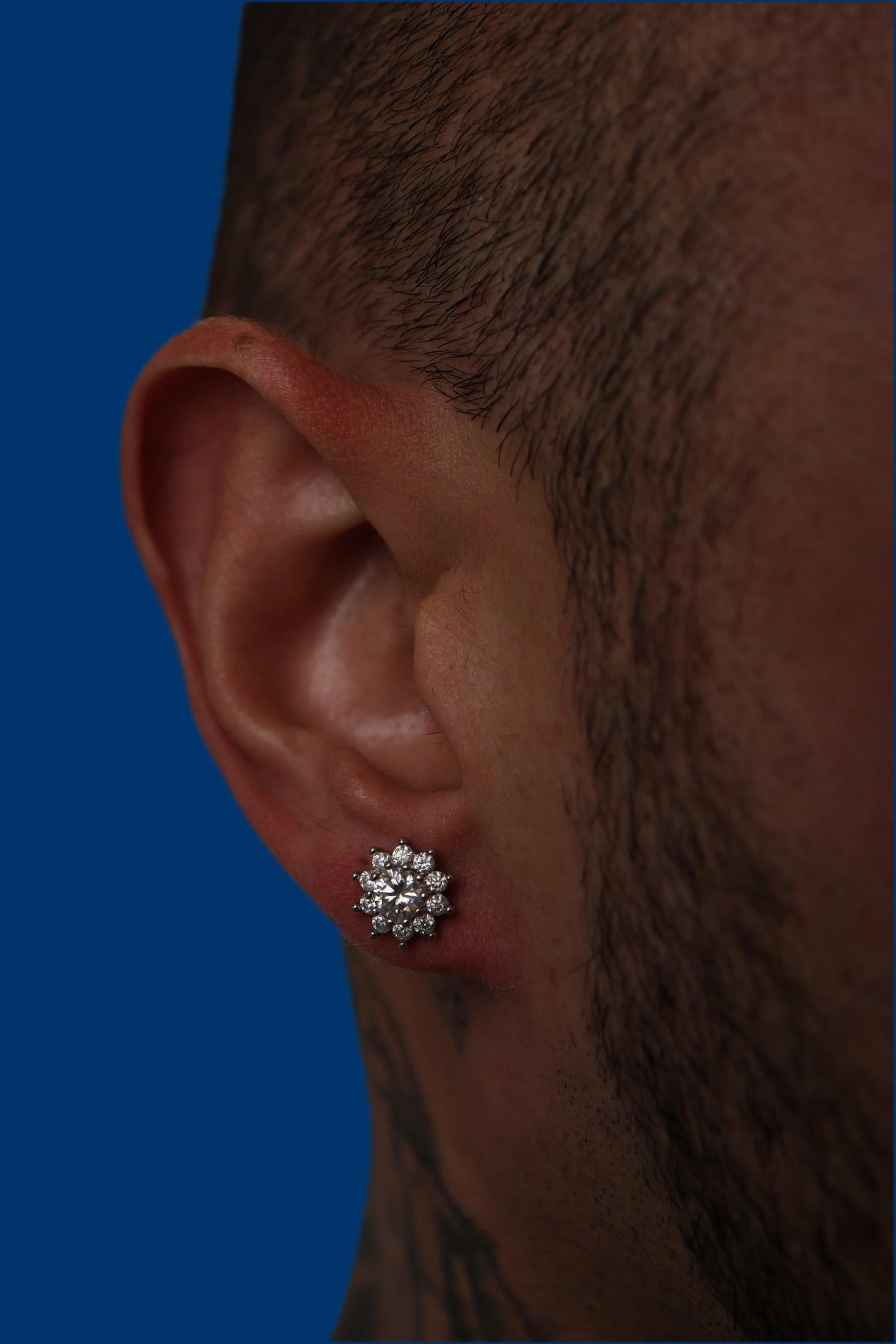 Moissanite Firework Earrings