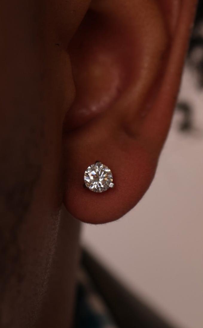 Moissanite Martini Earrings