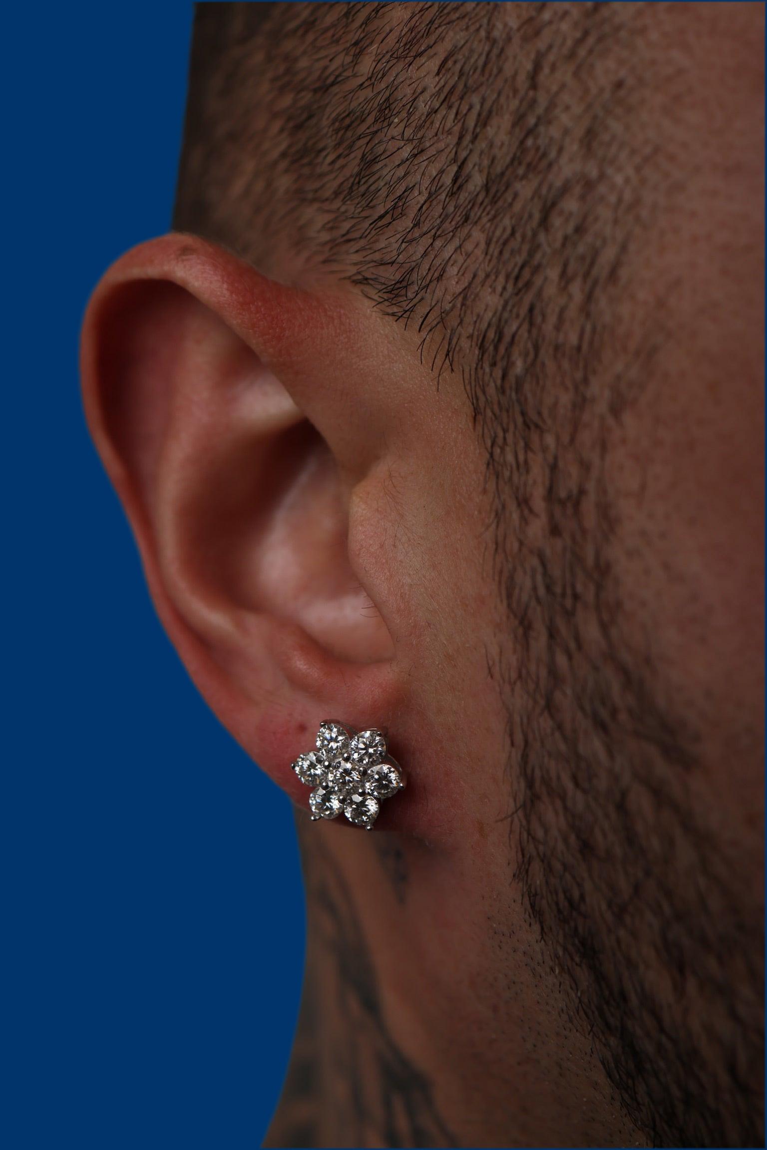 Lab-Grown Diamond Floral Firework Earrings