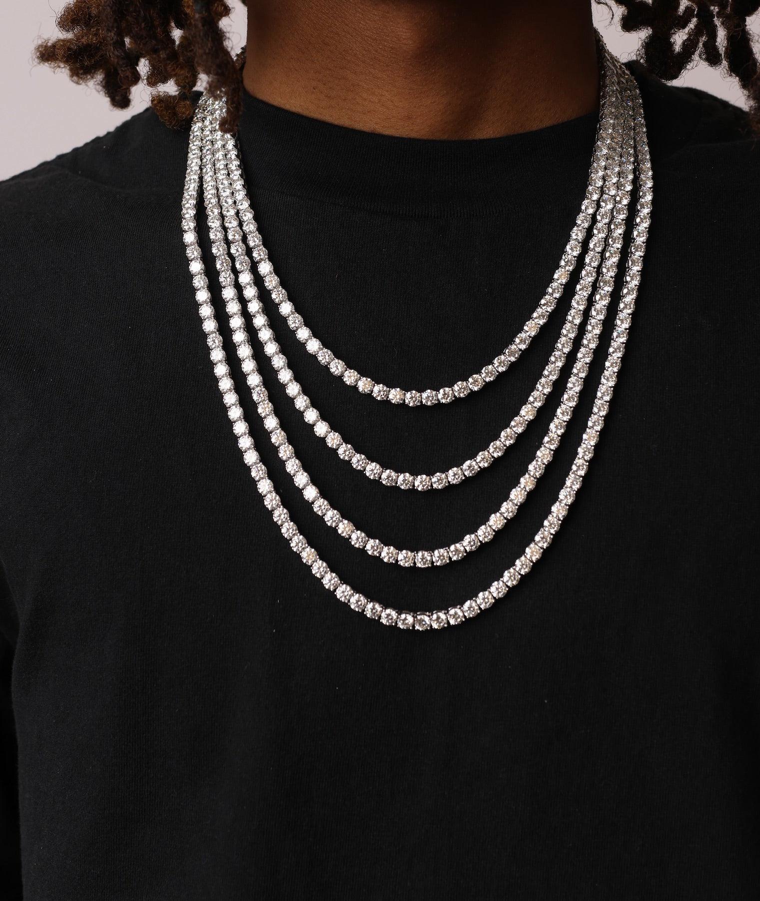 Lab Diamond Tennis Necklace