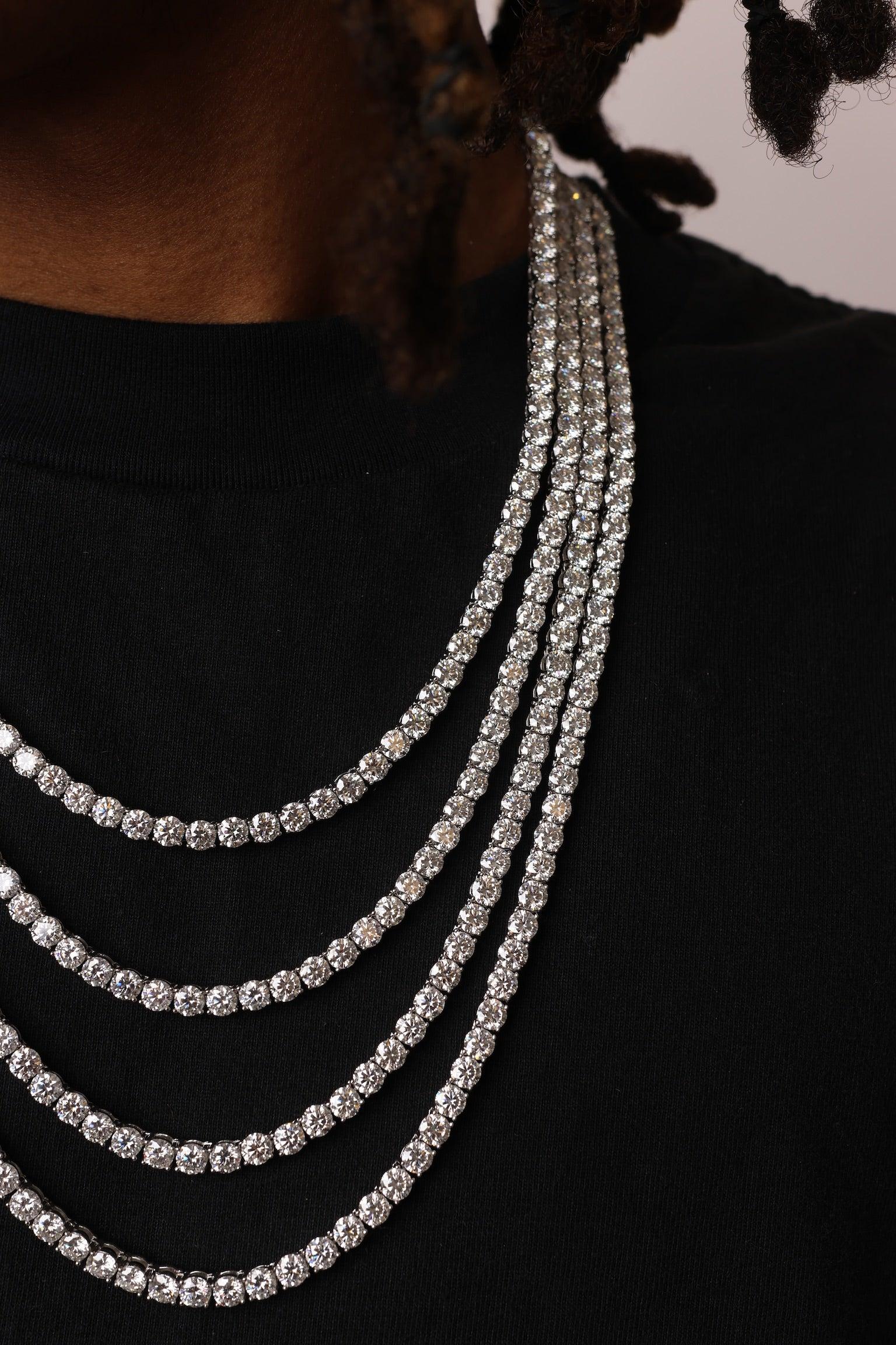 Lab Diamond Tennis Necklace