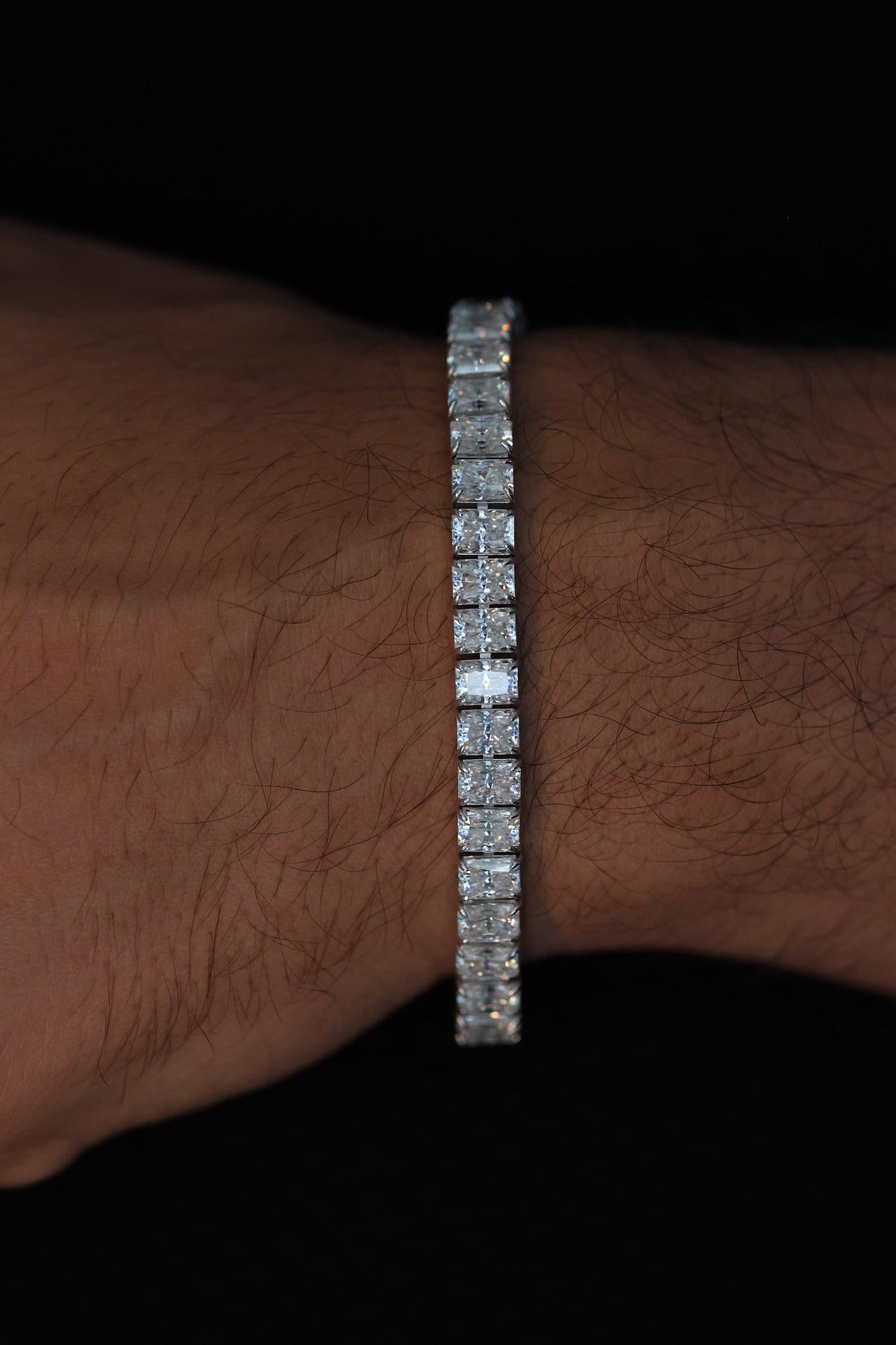 Radiant Cut Moissanite Bracelet